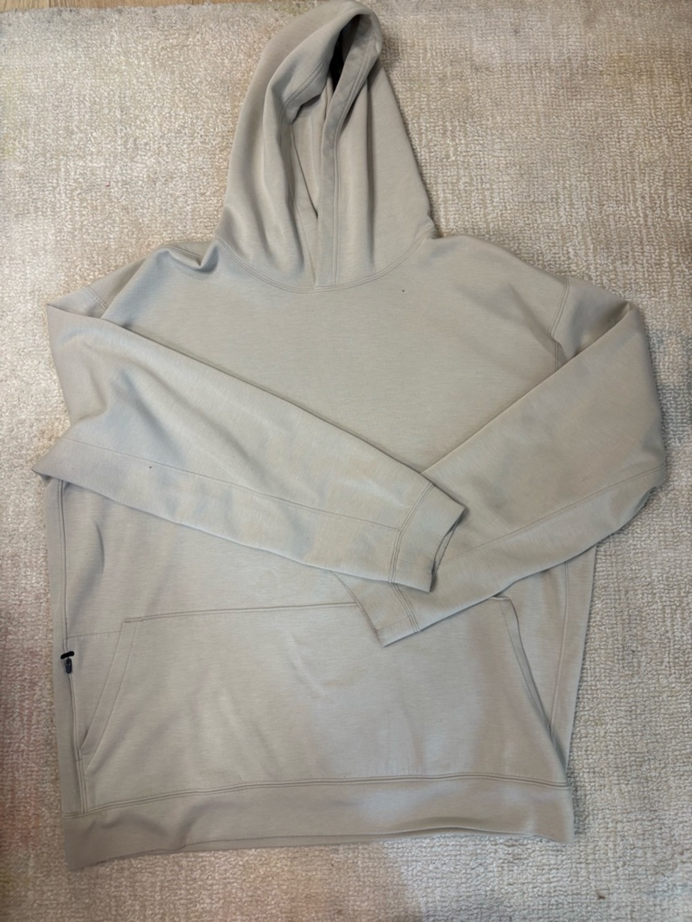 Men's Pullover Hoodie in Light Taupe